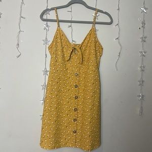 Blu Pepper tie front floral sun dress mini dress